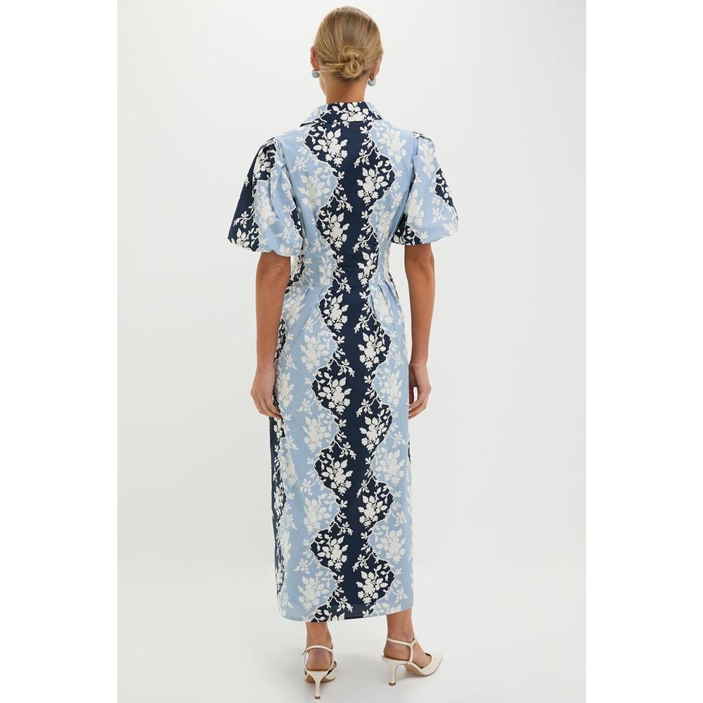 Tuckernuck Navy and Light Blue Floral Maxi Dress - Picture 2 of 7